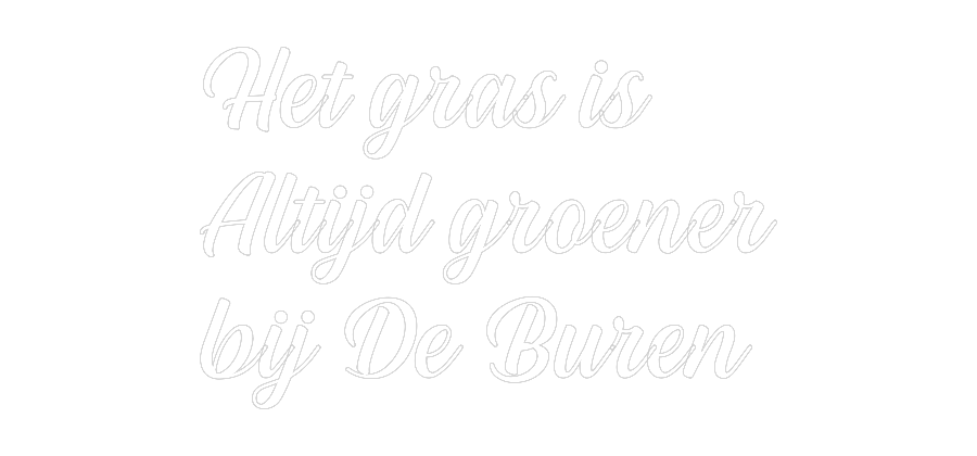 NEONSIGN: Het gras is
...