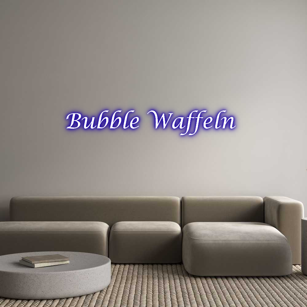 NEONSIGN: Bubble Waffeln
