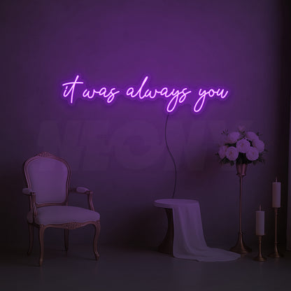 It was always you