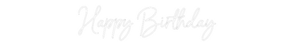 NEONSIGN: Happy Birthday