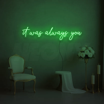 It was always you