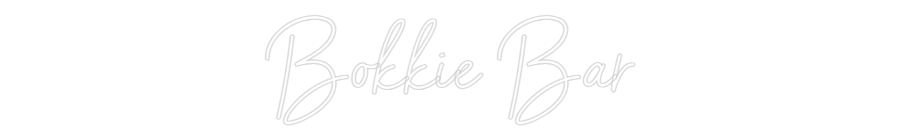 NEONSIGN: Bokkie Bar