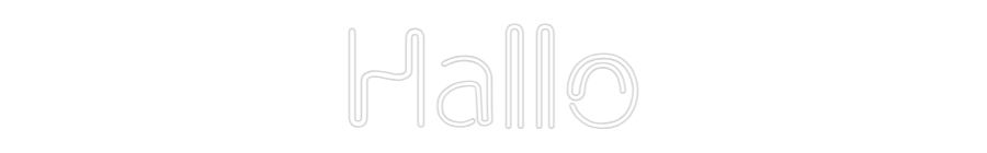 NEONSIGN: Hallo
